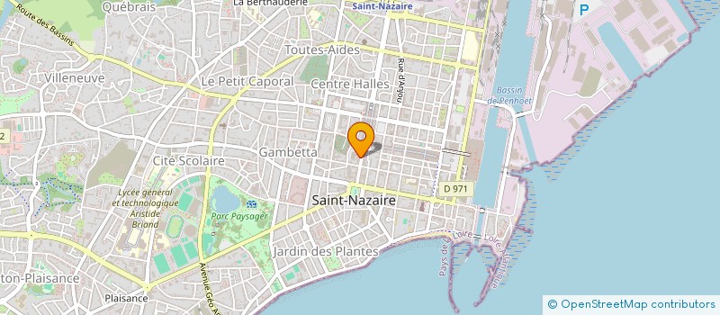 localisation de l'entreprise CYBELE  SAINT-NAZAIRE