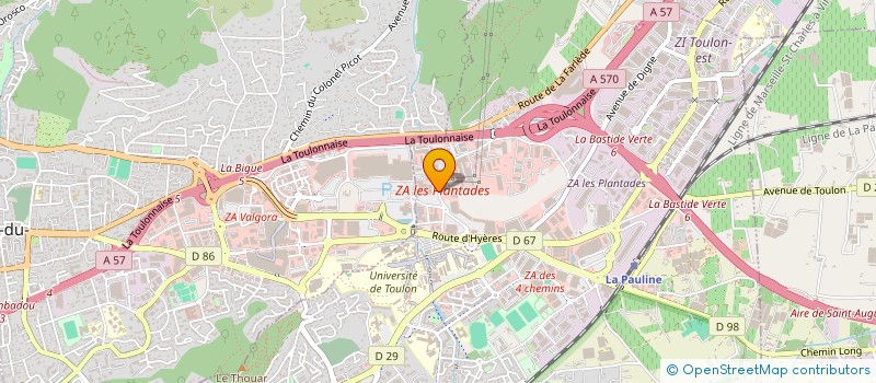 localisation de l'entreprise CYBELE  LA GARDE