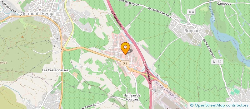 localisation de l'entreprise CYBELE  CLERMONT L'HERAULT