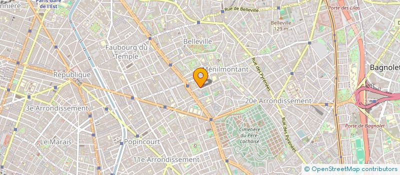 localisation de l'entreprise CYBELE  PARIS