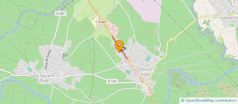 localisation de l'entreprise CYBELE ALIAGA CONCEPT SPORT  SAINT-MARCEL-SUR-AUDE