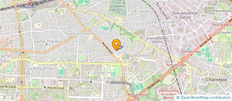 localisation de l'entreprise CYBELE DECO  RENNES