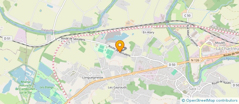 localisation de l'entreprise CYBELE DECORSIERE  SAIX