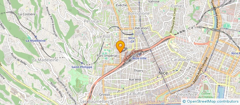 localisation de l'entreprise CYBELE'ENVIE à NICE