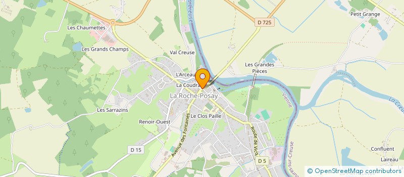 localisation de l'entreprise CYBELE ESTHETIQUE à LA ROCHE-POSAY