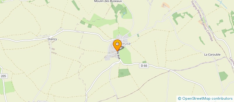 localisation de l'entreprise CYBELE FLEURS  SAINT-SAUVEUR-EN-PUISAYE