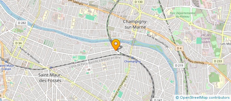 localisation de l'entreprise CYBELE I à SAINT-MAUR-DES-FOSSES