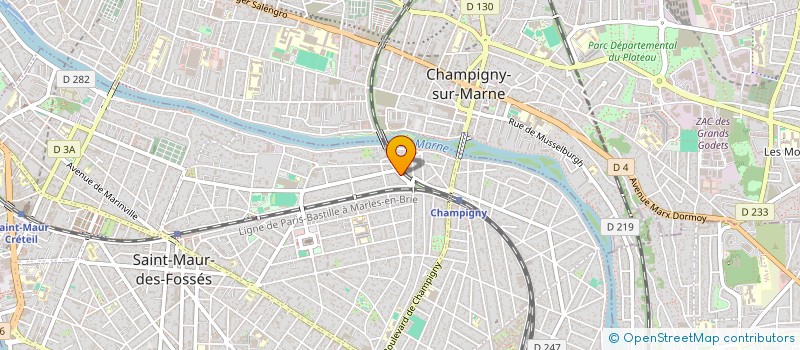 localisation de l'entreprise CYBELE II à SAINT-MAUR-DES-FOSSES