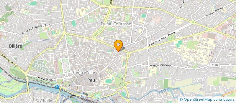 localisation de l'entreprise CYBELE INVEST à PAU