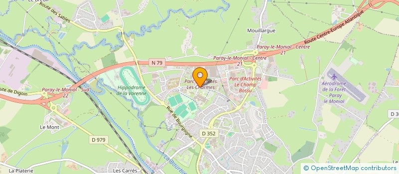 localisation de l'entreprise CYBELE LA VIE  PARAY LE MONIAL