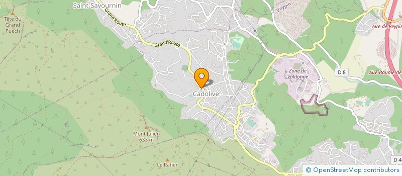 localisation de l'entreprise CYBELE NATURELLE à CADOLIVE