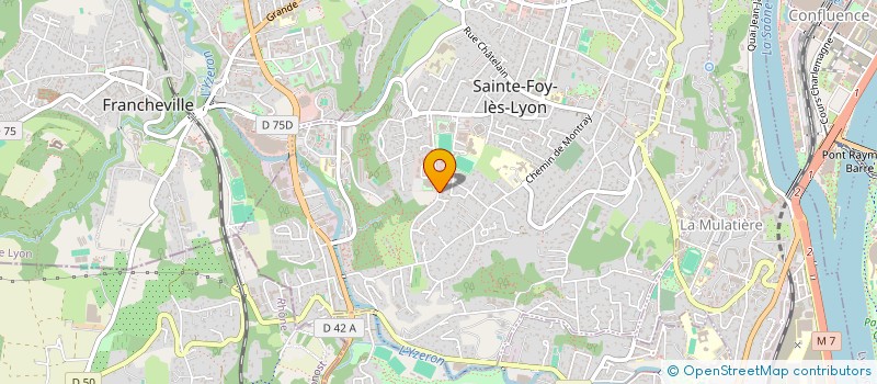 localisation de l'entreprise CYBELIM PROMOTION  SAINTE-FOY-LES-LYON