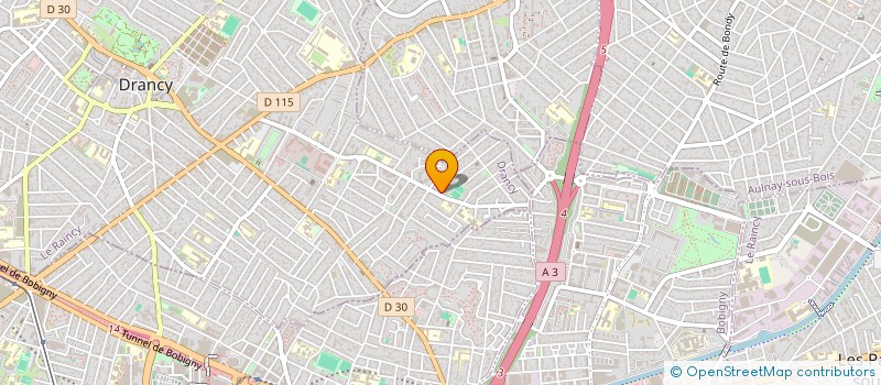 localisation de l'entreprise CYBELL COM à DRANCY