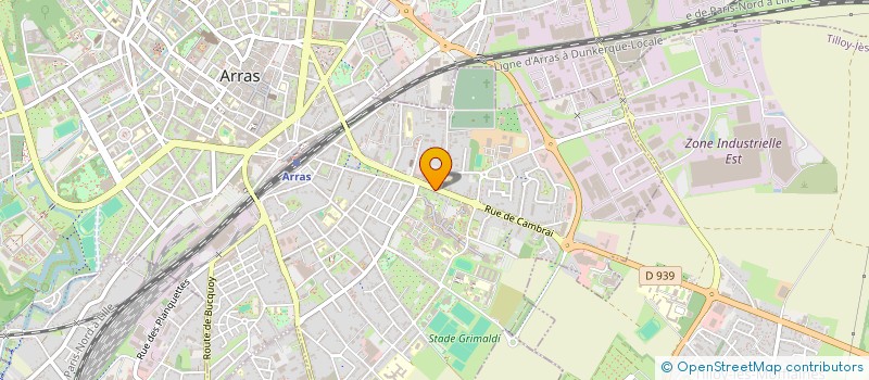 localisation de l'entreprise CYBELLE à ARRAS