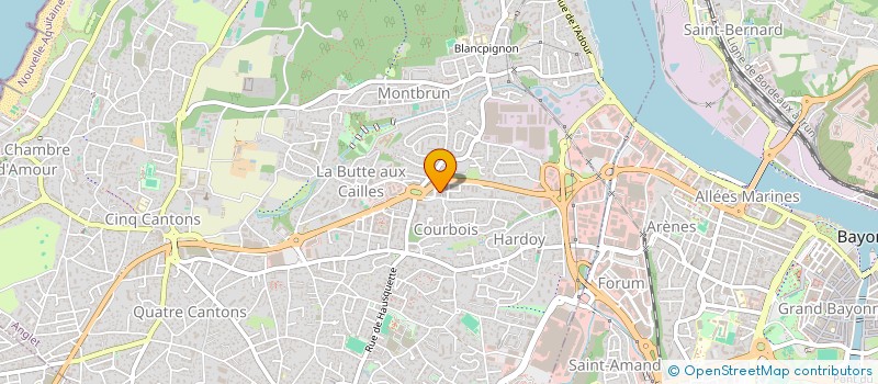 localisation de l'entreprise CYBELLE-BIARRITZ à ANGLET