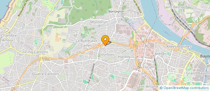 localisation de l'entreprise CYBELLE O NATUREL à ANGLET