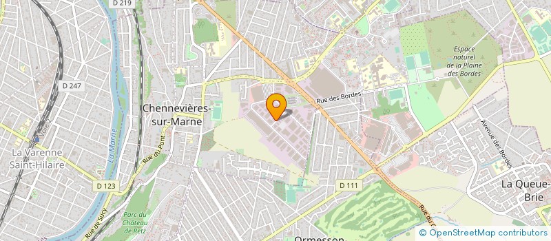 localisation de l'entreprise CYBELPORTE à CHENNEVIERES-SUR-MARNE