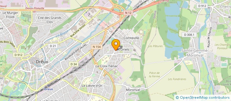 localisation de l'entreprise CYBER 28 à DREUX