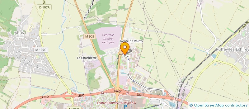 localisation de l'entreprise CYBER 5 à DIJON
