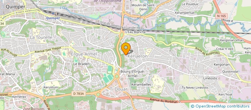 localisation de l'entreprise CYBER ACTEURS à QUIMPER