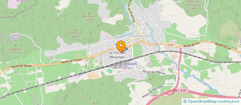 localisation de l'entreprise CYBER'AILES à CARNOULES