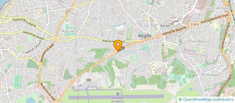 localisation de l'entreprise CYBER AUTO à ANGLET