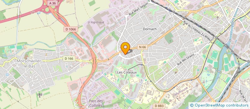 localisation de l'entreprise CYBER AUTO à MULHOUSE