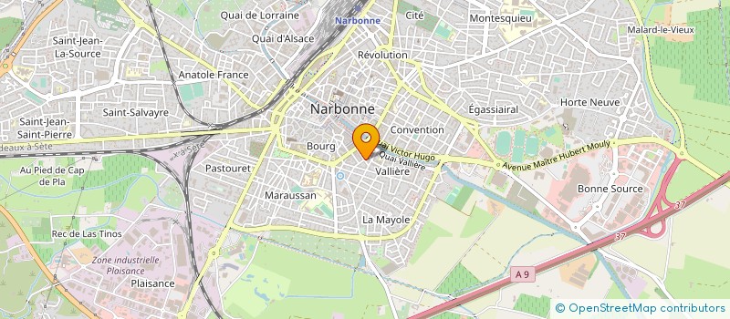 localisation de l'entreprise CYBER BUREAU L ASSOCIATION  NARBONNE