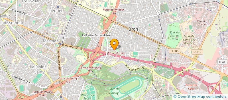 localisation de l'entreprise CYBER CAFE à BRON