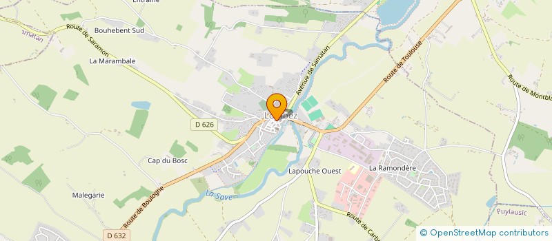 localisation de l'entreprise CYBER COLOC  LOMBEZ