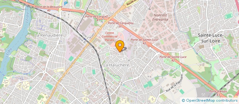 localisation de l'entreprise CYBER COM à NANTES