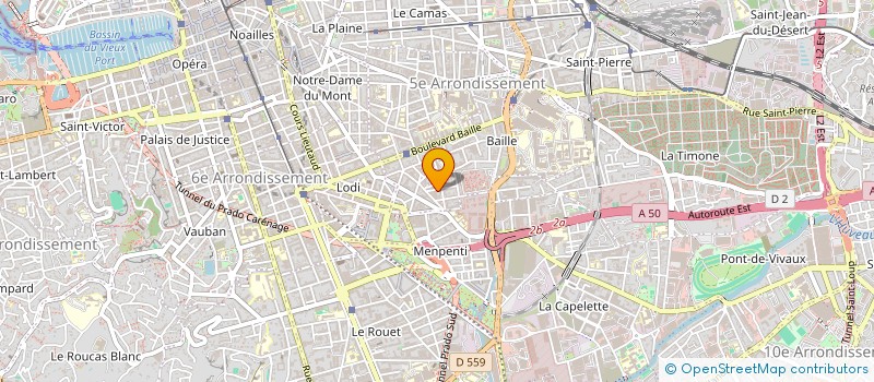 localisation de l'entreprise CYBER CONCEPT à MARSEILLE
