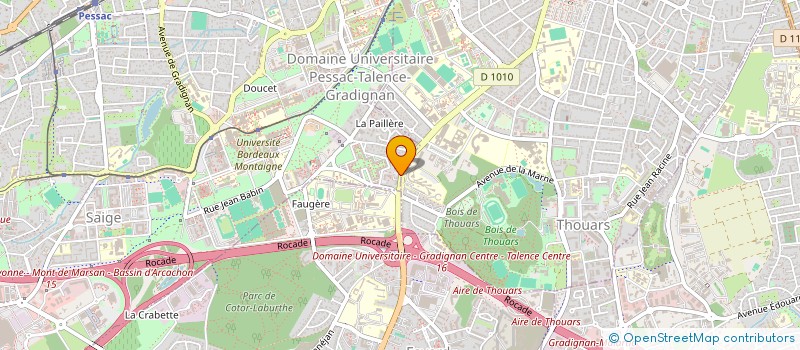 localisation de l'entreprise CYBER COPIES à PESSAC