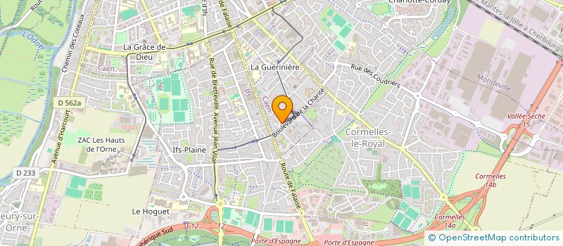 localisation de l'entreprise CYBER DOWS à CAEN