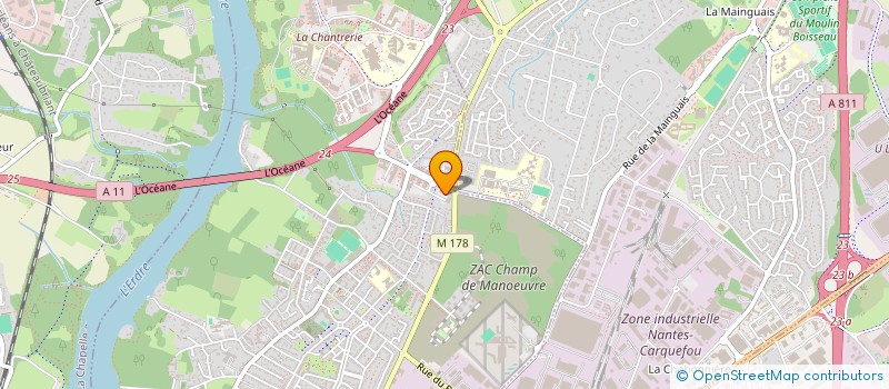 localisation de l'entreprise CYBER DREAM à NANTES