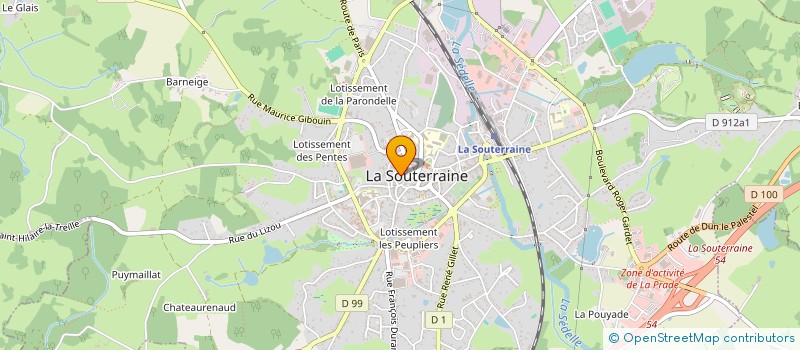 localisation de l'entreprise CYBER DYNAMIQUE à LA SOUTERRAINE