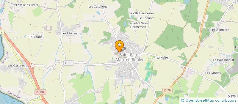 localisation de l'entreprise CYBER EMERAUDE SECURITE NUMERIQUE  SAINT-PERE-MARC-EN-POULET