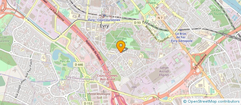 localisation de l'entreprise CYBER ESPACE à EVRY-COURCOURONNES