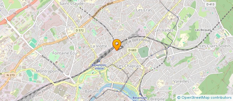 localisation de l'entreprise CYBER FROID à BESANCON