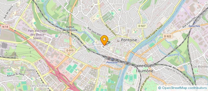 localisation de l'entreprise CYBER'GAMES à PONTOISE