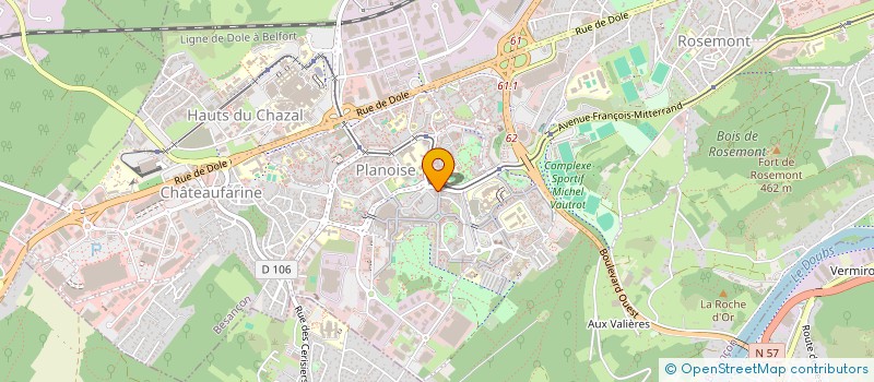 localisation de l'entreprise CYBER GYM FULL FITNESS  BESANCON