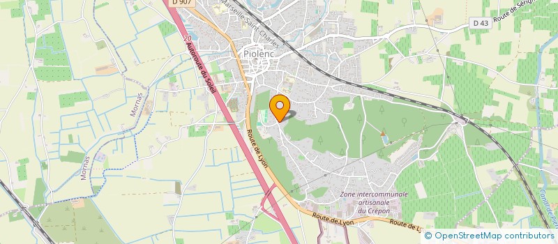 localisation de l'entreprise CYBER HARMONIE  PIOLENC