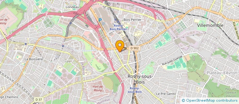 localisation de l'entreprise CYBER MBO  ROSNY-SOUS-BOIS