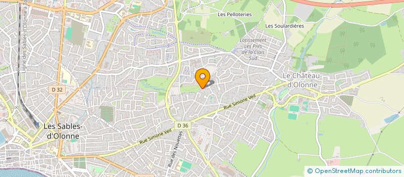 localisation de l'entreprise CYBER NARTHEX à LES SABLES D'OLONNE