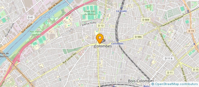 localisation de l'entreprise CYBER NET à COLOMBES