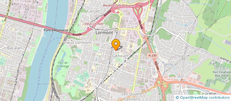 localisation de l'entreprise CYBER.NET GENICART  LORMONT