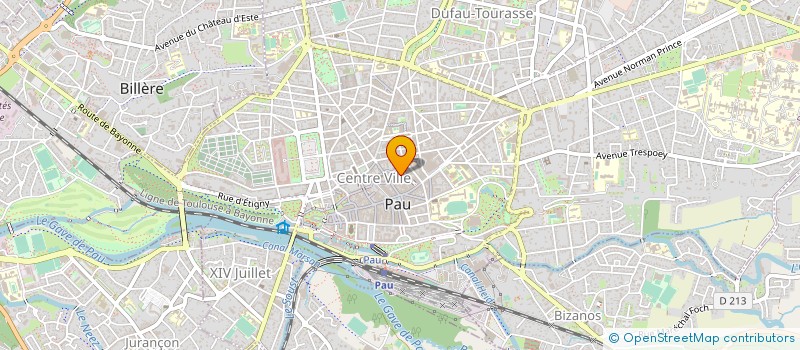 localisation de l'entreprise CYBER'NOTE PRODUCTION à PAU