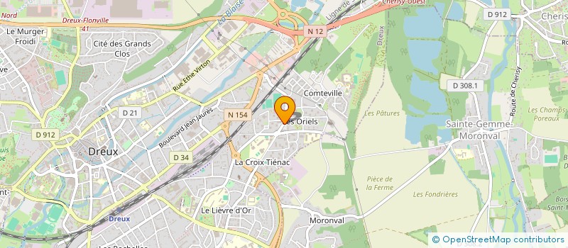 localisation de l'entreprise CYBER ONE à DREUX