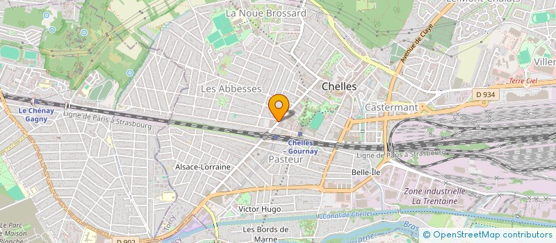 localisation de l'entreprise CYBER PHONE à CHELLES