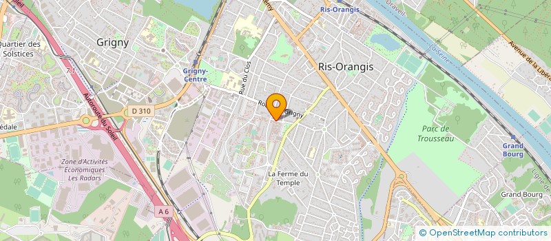 localisation de l'entreprise CYBER PHONE  RIS-ORANGIS